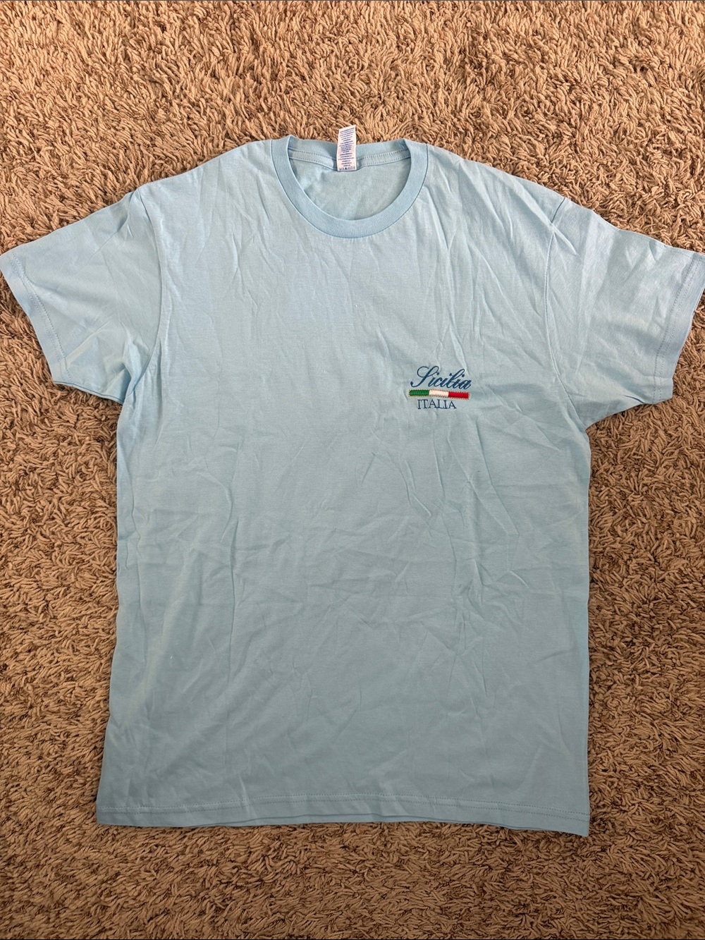 Sicilia Italia Light Blue Short-Sleeve Tee